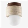 SKLUM Lampada da soffitto in travertino e legno Davise -