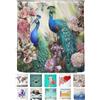 arteneur® - Pavoni - tenda da doccia antimuffa, 180 x 200 cm, riciclata con Öko-Tex Standard 100, orlo appesantito, opaco, impermeabile, lavabile, 12 anelli e e-book
