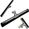 Crisalide® Tergipavimento Spingiacqua Professionale, Gomma Doppia, Asola in Metallo, 35/45/55cm, Senza Manico (55 CM)