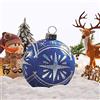 Ycxydr Palline di Natale gonfiabili da 60 cm giganti di natale decorazione per esterni grandi palle di natale ornamenti per feste di matrimonio, decorazione domestica, cortile, prato prato giardino (B)
