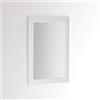 ARHome Specchiera Parete Modern, 90 x 60, Grigio Chiaro, Specchio Parete Muro, Made in Italy