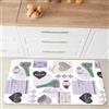 Comart - Tappeto Cucina Malaga - Passatoia 100% PVC - Antimacchia - Antiscivolo - Impermeabile - Tappetino Lavabile in Lavatrice - Corsia Moderna per Cucina e Corridoio - Lavanda - 55x75 cm