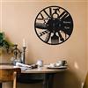 JeathFea Nome Personalizzato Orologio Da Parete Rotondo In Legno Salone di Bellezza Hair Studio Decor Regalo Perfetto per Parrucchiere, Hair Stylist, Salon O Barber