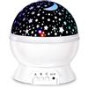 YFDGD Proiettore Stellato Luce Notturna Rotante Cielo Luna Lampada Galassia Lampade Decorazione Camera Da Letto Casa Luci Di Natale Starlight For Bambini Regalo Immagini Chiare(3W White)
