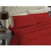 BANZAII TEXTILE INNOVATOR ONLINE Banzaii Completo Lenzuolo Matrimoniale, Bordeaux 100% Microfibra Made in Italy, Lenzuolo Sopra 240 x 290 cm, Lenzuolo Sotto 160/170 x 190/200 x 25 cm, 2 Federe 52 x 82 cm