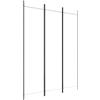 vidaXL Divisorio a 3 Pannelli bianco 150x200 cm in Tessuto