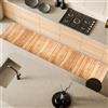 Comart - Tappeto Cucina Malaga - Passatoia 100% PVC - Antimacchia - Antiscivolo - Impermeabile - Tappetino Lavabile in Lavatrice - Corsia Moderna per Cucina e Corridoio - Legno Beige - 55x270 cm