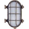 arterameferro Applique da parete in ottone brunito a tartaruga 220 x 160 da esterno IP54