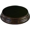 Greca - Piedistallo rotondo,verniciato, in diverse misure,in legno massiccio con finitura noce Diámetro 10 cms.
