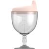 YuWangg Calice per Biberon,di Fuoriuscite Bicchiere Antigoccia,Bicchieri da Vino Rosa in Plastica a Prova,A Prova di versamento, Adatto per Feste, riunioni di Famiglia, ECC.