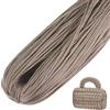 LEREATI Cordino per Borse Uncinetto, Corda Macrame 3mm x 200m Filo Macrame in Poliestere Uncinenetto e Ferri per Abbigliamento, Borse, Tappeti, Fai da Te, Regalo per Maglieria (Marrone Chiaro)