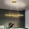 Lanekd LED Lampadario soggiorno a sospensione, L100cm 48W Lampada a Tavolo da Pranzo Cucina Lampadari Moderna Regolabile Altezza Lampada a Sospensione Ufficio Bagno Sala Soffitto Lampade 3000K luce calda