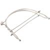 CYMMIYT Clic Clac per Borse Frizione con Manico a Forma di Borsa con Chiusura a Bacio con Cornice semicircolare in Metallo da 1 Pezzo(Silver)