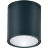 VR VETRINEINRETE Vetrineinrete® Applique da soffitto a cilindro per esterno moderno lampada plafoniera con attacco GU10 per balcone terrazzo patio IP54 (Nero)