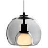BVVINCT Sorgente luminosa E27 Lampada a sospensione, Lampadario in stile minimalista francese, Paralume creativo in vetro sferico, Lampadari decorativi per sala da pranzo, Comodino, Cucina To pursue happiness