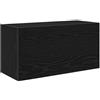 vidaXL Mobile da Bagno a Parete Nero 60x25x30 cm in Legno Multistrato, Armadio a Muro da Bagno, Armadio da Bagno a Muro, Armadio da Bagno a Parete