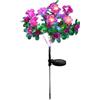 Frilla Luci Solari da Giardino a Forma di Fiore - Altezza 65 cm, Impermeabili IP65, Luce Calda Automatica, Senza Fili, Ricarica Solare, Ideali per Esterni | ROSILUME