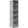 vidaXL Armadio Grigio Cemento 50x50x200 cm in Legno Multistrato
