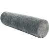 Eashaoo Cuscino cilindrico in memory foam, rotondo per cervicale, supporto lombare e posteriore, con fodera in ciniglia rimovibile e lavabile (grigio scuro, 70 x 15 cm)