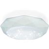damastoreitalia Plafoniera a led da interno moderna a soffitto forma tonda lampada lampadario per camera da letto salone soggiorno solotto cucina locali commerciali (Effetto stellato-24W-luce fredda)