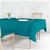 Il Tuo Artigiano Design Tovaglia da Tavola da 4 a 18 posti Lavabile in Lavatrice - Tovaglia Quadrata e Tovaglia Rettangolare 6 posti, 12 posti - Made in Italy (Petrolio, 4 posti - 120x120 cm)