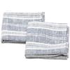LinenMe Set di 2 canovacci da INDACO Multistripe Lino, 46 x 65 cm, Fatto in Europa, Biancheria da cucina, biancheria europea, lavaggio in lavatrice, super assorbente