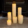 Lights4fun Set di 6 candele a LED in cera alimentate a batteria, 12er Set