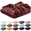 Lavea® Coperta in Pile King Size 270x240 cm Morbida - Plaid in Microfibra Caldo e Soffice per Divano e Letto, Traspirante e Facile da Lavare - Bordeaux