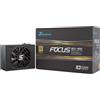 Seasonic Focus SGX-650(2021), 650W 80+ Gold, Full Modular, Fattore di forma SFX, dimensioni compatte, controllo ventola in modalità fanless, silenziosa e raffreddamento, 10 anni di garanzia,