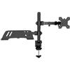 Techly 365597 Supporto da Scrivania Braccio per Monitor 13-32 e Mensola per Laptop Nero