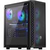 ENDORFY Coverage SIGNUM 300 ARGB, case per PC spazioso ed arieggiato, quattro ventole da 120 mm ARGB incluse, EY2A006
