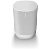 Sonos Move lo Smart Speaker da Outdoor, Alimentato a Batteria per l'Ascolto della Musica Dentro e Fuori Casa, Amazon Alexa e Google Assistant Integrati, Bianco