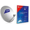 TELE System Telesystem TEF 80 antenna TV Esterno Mono 36,8 dB - Antenne TV (Esterno, Bianco, Mono, Acciaio, 38,5 dBi, 36,8 dB)