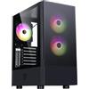 Itek Case SIISBE 3.0 - Gaming Middle Tower, 3x12cm ARGB fan, USB3, Side Panel Temp Glass with hinge