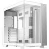 Antec Alluminio bianco C8, ventole non incluse, pannello frontale in alluminio, layout a doppia camera, tipo C, supporto radiatore da 360 mm, pannelli frontali e laterali TG senza cuciture,