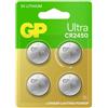 GP Pila a bottone CR 2450, 3 V, 4 pezzi, 540 mAh, al litio Ultra