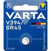 VARTA 394101111 - Batteria a Bottone V394/ SR45, Specialisitica, Ossido D'argento, 1,55 Volts, Diametro 9,5 mm, Altezza 3,6, Confezione 1 Pila, 67 mAh