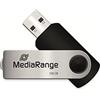 Mediarange 813006 unità flash usb 2.0 128 gb nero/argento mr913