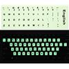 CaseBuy [] set universale tastiera inglese adesivi, sfondo nero con lettere bianche tastiera sticker per computer portatile notebook desktop tastiere English-Glow