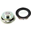 sourcing map sourcingmap 3 W 4 Ohm in metallo solido rotondo Magnet altoparlante 2 pezzi