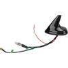aqxreight Antenna Auto a Pinna di Squalo Universale 12V DC per FM AM GSM - Design Aerodinamico, Alta Compatibilità per Auto, Camion e Barche
