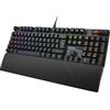 ASUS ROG Strix Scope II RX - Tastiera da gioco, IP57, schiuma ammortizzante, interruttori ottici rossi prelubrificati ROG RX, copritasti PBT, controllo multifunzione, tasti funzione