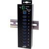 EXSYS EX-1510HMVS - Gestito 10 porte USB 3.2 Gen1 in metallo HUB, protezione da sovratensione