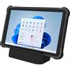 RUGPDA 10.1 pollici Windows 11 Pro Rugged Tablet, industriale Tablet PC con scanner 1D/2D e docking station (RAM/ROM 8GB+256GB)
