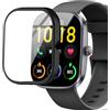Blueshaweu Custodia per smartwatch T70 1.91, flessibile TPU protezione completa con pellicola protettiva antigraffio Custodia compatibile con Kuizil/Csasan/WeurGhy T70 (nero)