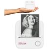 Easypix InstantFUN Pocket Printer P1 - Mini stampante portatile, stampa termica in bianco e nero, senza inchiostro, con app per smartphone, con adesivo e ricarica
