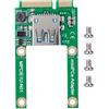 Tonysa Scheda di conversione da mSATA a USB,adattatore per convertitore di espansione Mini PCI-E USB2.0 mPCI-E per ricevitore mouse wireless USB, adattatore USB Bluetooth,adattatore di