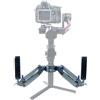DFCINE ARES-SE Impugnatura Doppia per Gimbal con Ammortizzazione Asse Z, Binari NATO, Compatibile con DJI RS5/ RS 4/RS 4 Pro/RS 3/RS 3 Pro/RS 3 Mini/RS 4 Mini/RS 2/RSC 2, Carico 2-5 kg