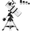 Zoomion Genesis 200/800 EQ-4 Telescopio astronomico riflettente per adulti e adolescenti e principianti di astronomia