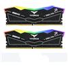 WEELIAO TEAM GROUP T-Force DELTA RGB DDR5 RAM, 6000MHz, 32GB (2x16GB), CL30, memoria desktop con illuminazione RGB, raffreddamento PMIC, overclock con un clic (bianco)